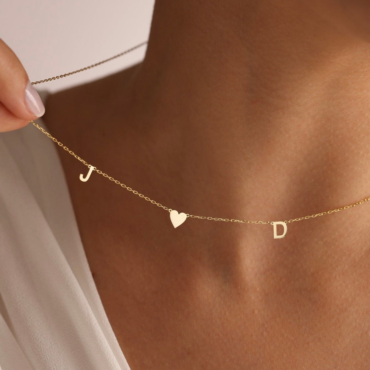 Center Initial Necklace