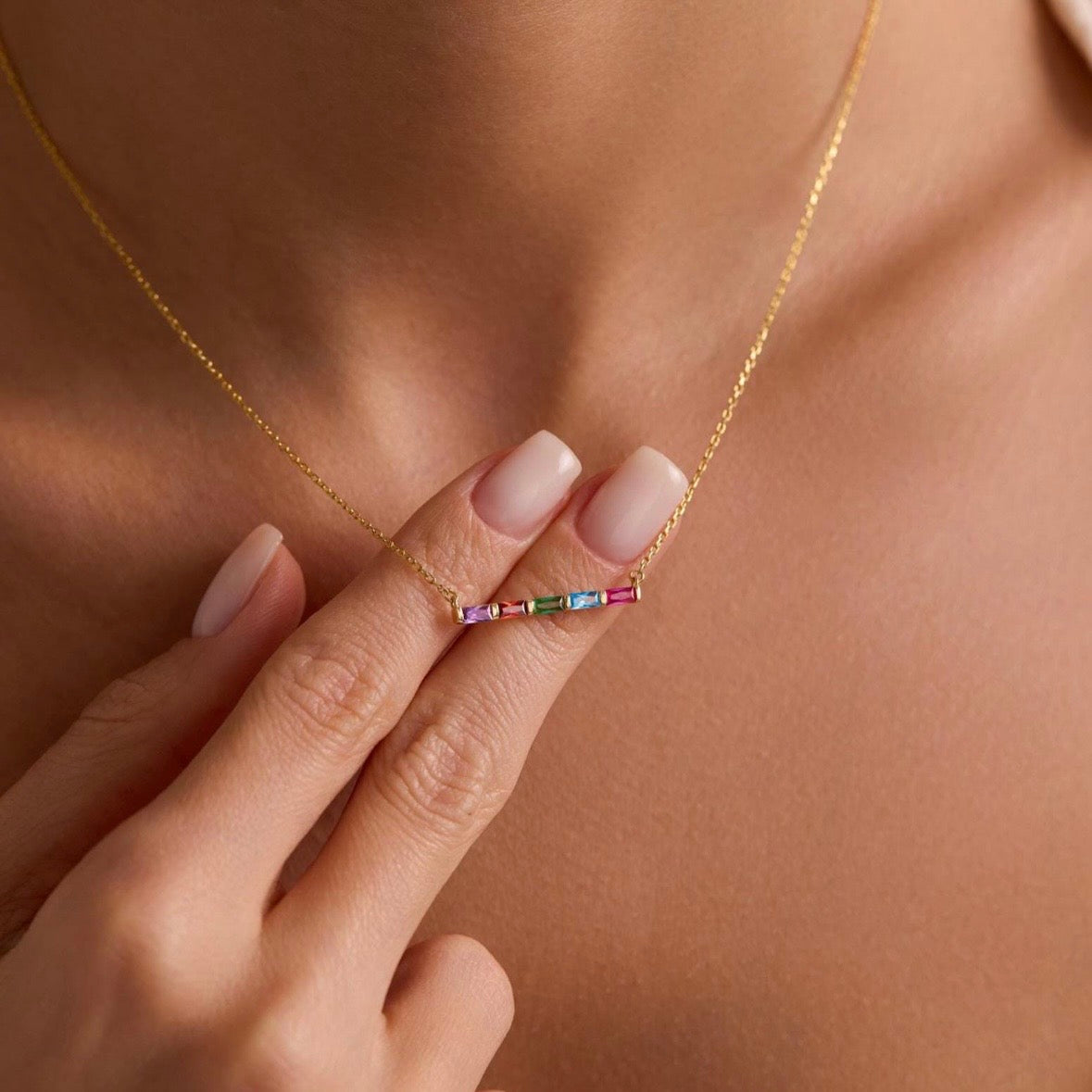 Family Birthstone Necklace