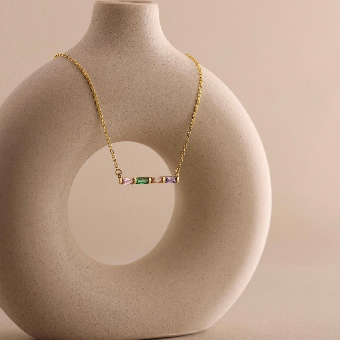 Family Birthstone Necklace